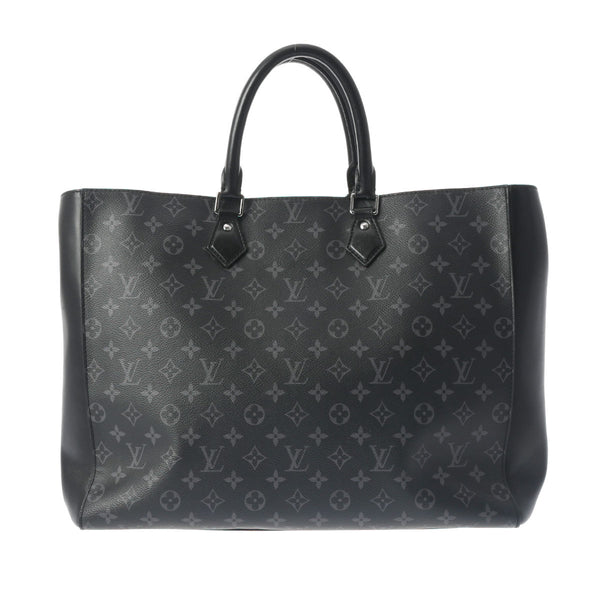 LOUIS VUITTON ルイヴィトン モノグラムエクリプス グランサック 黒/グレー M44733 メンズ モノグラムキャンバス トートバッグ ABランク 中古 銀蔵