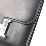 HERMES エルメス コンスタンス スリム 黒 C刻印(2018年頃) レディース タデラクト 二つ折り財布 Bランク 中古 銀蔵
