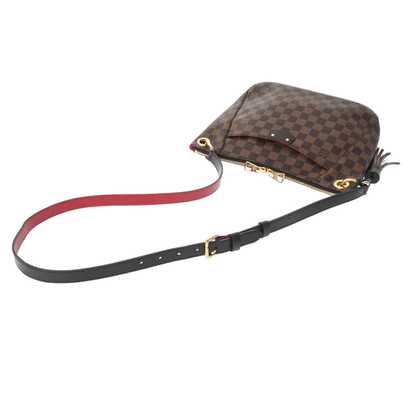 LOUIS VUITTON ルイヴィトン ダミエ サウスバンク ブラウン N42230 レディース ダミエキャンバス ショルダーバッグ Aランク 中古 銀蔵