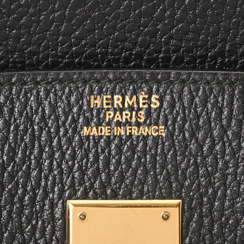 HERMES エルメス バーキン 35 黒 ゴールド金具 - □A刻印(1997年頃) ユニセックス アルデンヌ ハンドバッグ ABランク 中古 銀蔵