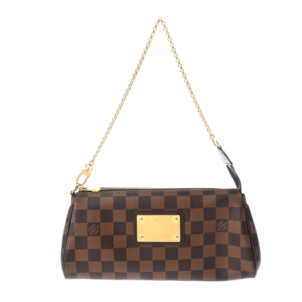 LOUIS VUITTON ルイヴィトン ダミエ エヴァ ブラウン N55213 レディース ダミエキャンバス ショルダーバッグ ABランク 中古 銀蔵