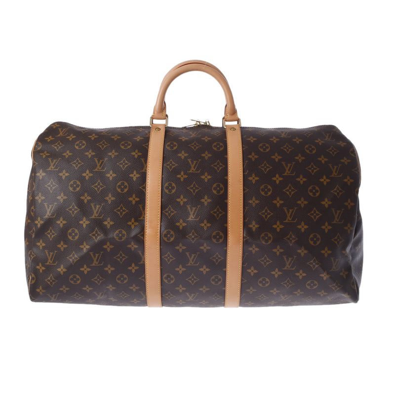 LOUIS VUITTON ルイヴィトン モノグラム キーポル 55 ブラウン M41424 ユニセックス モノグラムキャンバス ボストンバッグ ABランク 中古 銀蔵