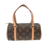 LOUIS VUITTON ルイヴィトン モノグラム ミニパピヨン 19cm ブラウン M51389 レディース モノグラムキャンバス ハンドバッグ ABランク 中古 銀蔵