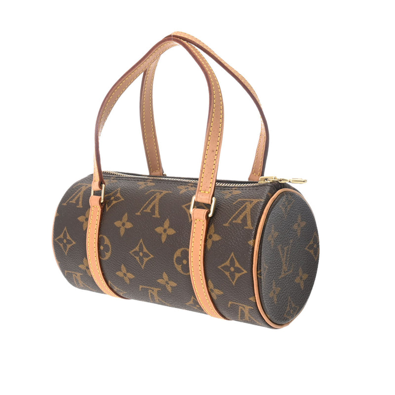 LOUIS VUITTON ルイヴィトン モノグラム ミニパピヨン 19cm ブラウン M51389 レディース モノグラムキャンバス ハンドバッグ ABランク 中古 銀蔵