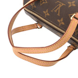 LOUIS VUITTON ルイヴィトン モノグラム ミニパピヨン 19cm ブラウン M51389 レディース モノグラムキャンバス ハンドバッグ ABランク 中古 銀蔵