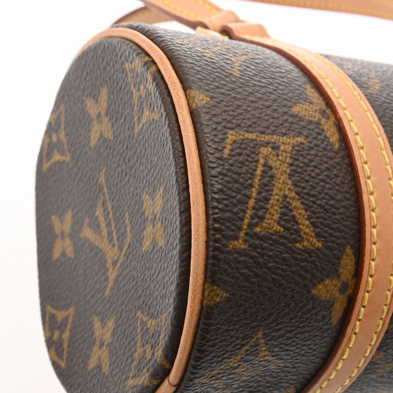 LOUIS VUITTON ルイヴィトン モノグラム ミニパピヨン 19cm ブラウン M51389 レディース モノグラムキャンバス ハンドバッグ ABランク 中古 銀蔵