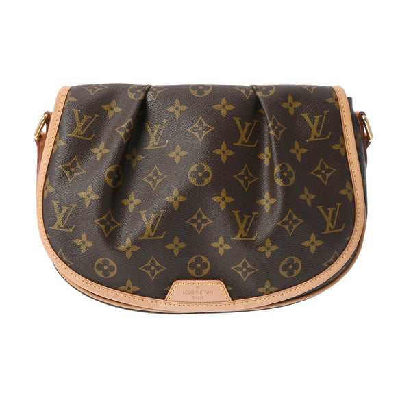 LOUIS VUITTON ルイヴィトン モノグラム メニルモンタン PM ブラウン M40474 レディース モノグラムキャンバス ショルダーバッグ Aランク 中古 銀蔵