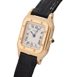 CARTIER カルティエ サントス デュモン SM アンティーク W1505556 レディース YG/革 腕時計 手巻き Aランク 中古 銀蔵