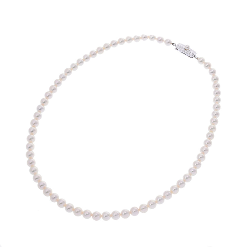 MIKIMOTO ミキモト パールネックレス - レディース シルバー ネックレス Aランク 中古 銀蔵