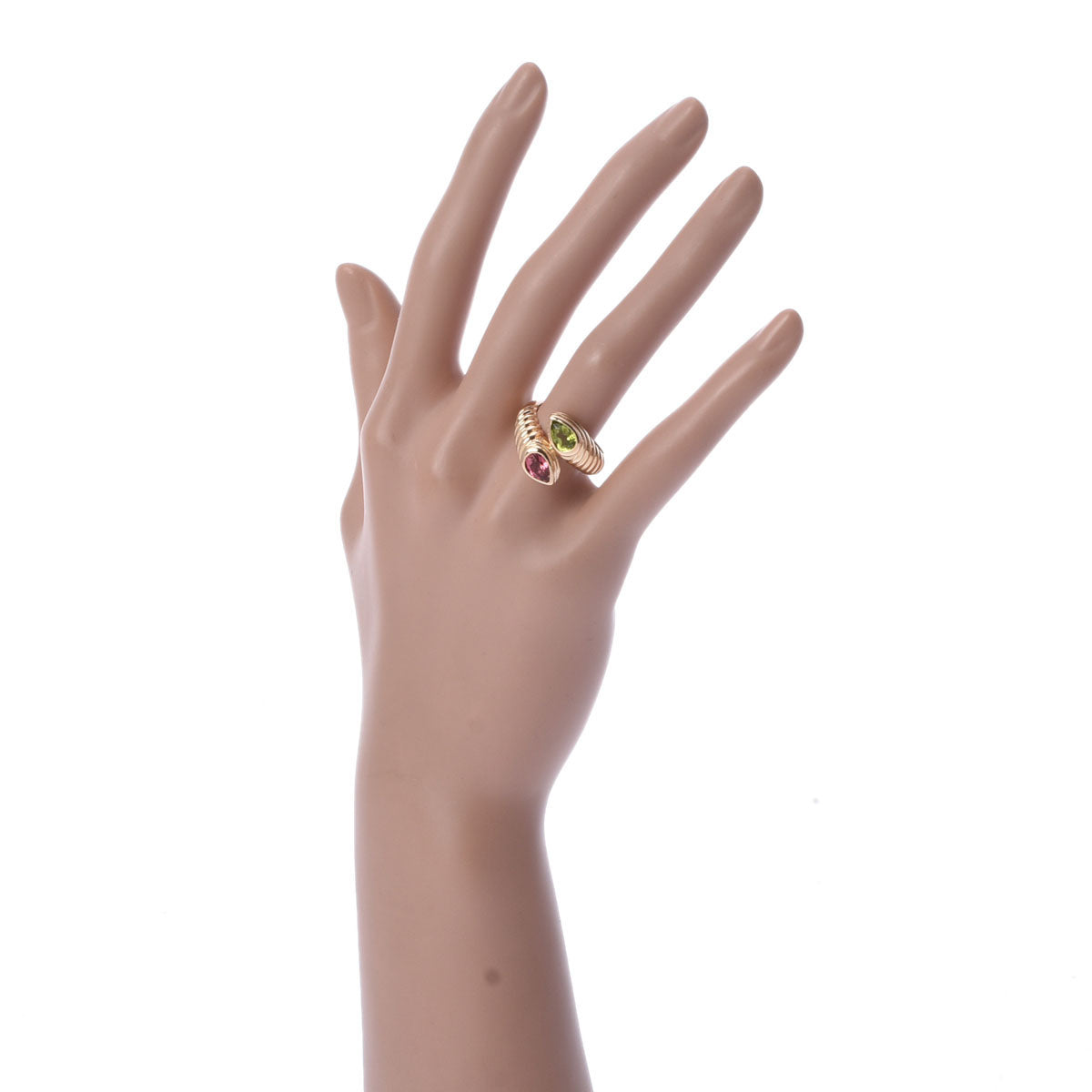BVLGARI ブルガリ ドッピオバチェラート ペリドット/ピンクトルマリン 