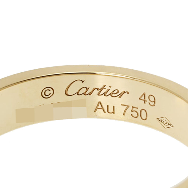 CARTIER カルティエ ミニラブリング #49 - 9号 レディース K18イエローゴールド リング・指輪 Aランク 中古 銀蔵