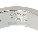 CARTIER カルティエ ラブリング ハーフダイヤ #53 - 13号 レディース K18ホワイトゴールド リング・指輪 Aランク 中古 銀蔵