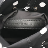 BALENCIAGA バレンシアガ ウィール XS ドローリング ドット 2WAY 黒/白 シルバー金具 656682 レディース ナイロン ショルダーバッグ Aランク 中古 銀蔵