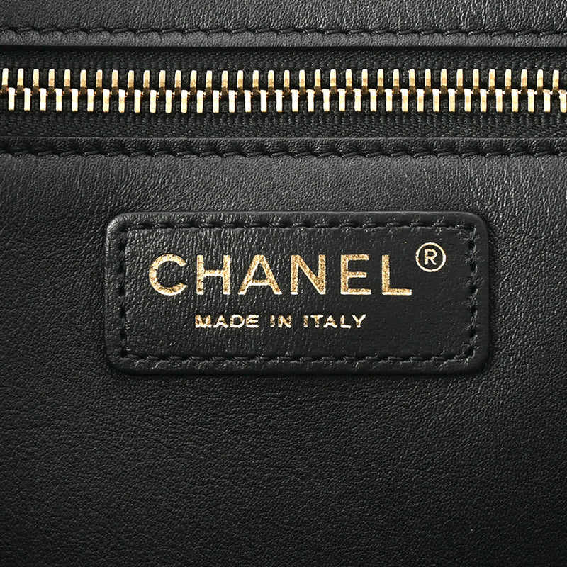 CHANEL シャネル マトラッセ チェーントート 黒 シャンパンゴールド金具 - レディース レザー ハンドバッグ Aランク 中古 銀蔵