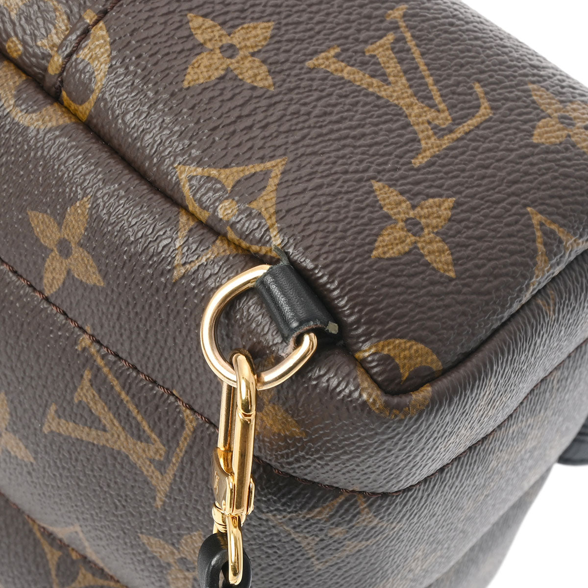 ルイ・ヴィトン LOUIS VUITTON パームスプリングス バックパックPM モノグラム リュックサック 仰々しく バックパック バッグ  PVCコーティングキャンバス レザー レディース ブラウン系 / ブラック系 M44871 【中古】