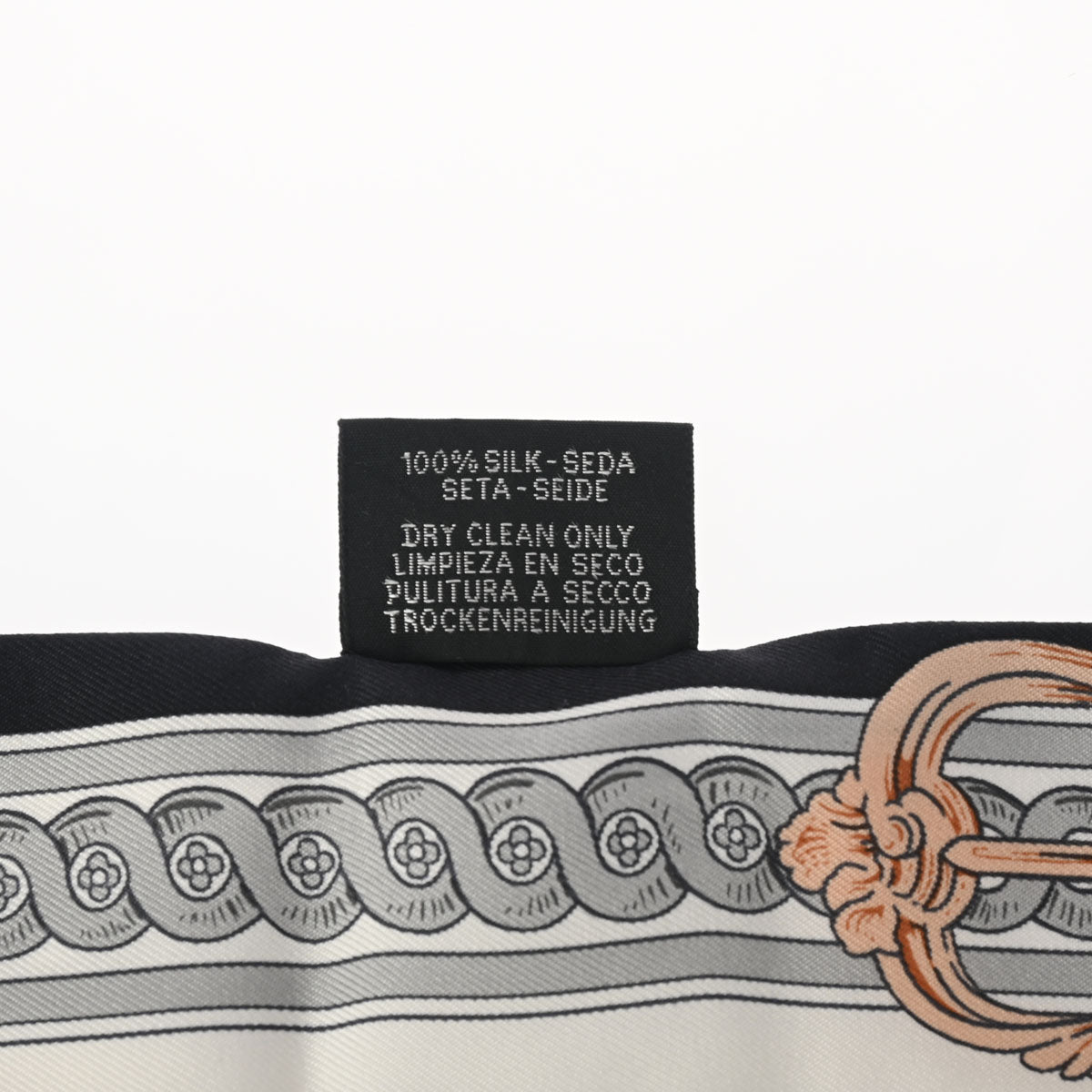 エルメスツイリー BRIDE DE COUR 新タグ ホワイト/ブラック