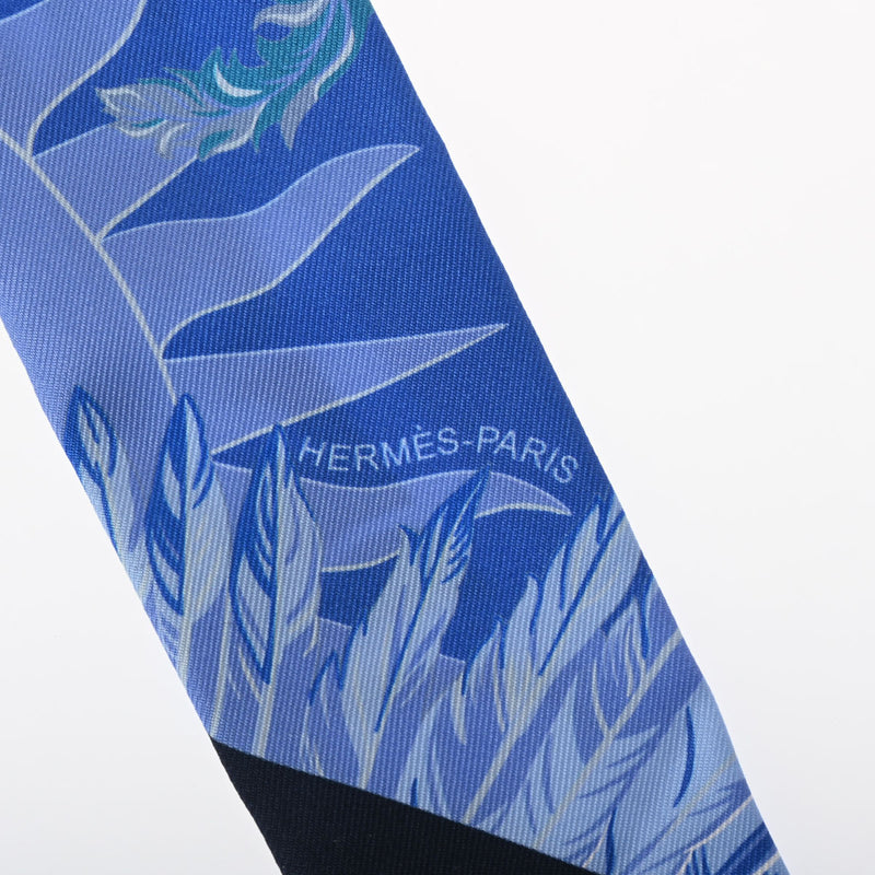 HERMES エルメス ツイリー CHEVAL PHOENIX 新タグ ブルー - レディース シルク100％ スカーフ Aランク 中古 銀蔵