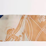 HERMES エルメス ツイリー EX LIBRIS 新タグ アイボリー/オレンジ/青 - レディース シルク100％ スカーフ ABランク 中古 銀蔵