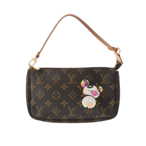 ルイヴィトンポシェット アクセソワール 43046 ブラウン レディース  