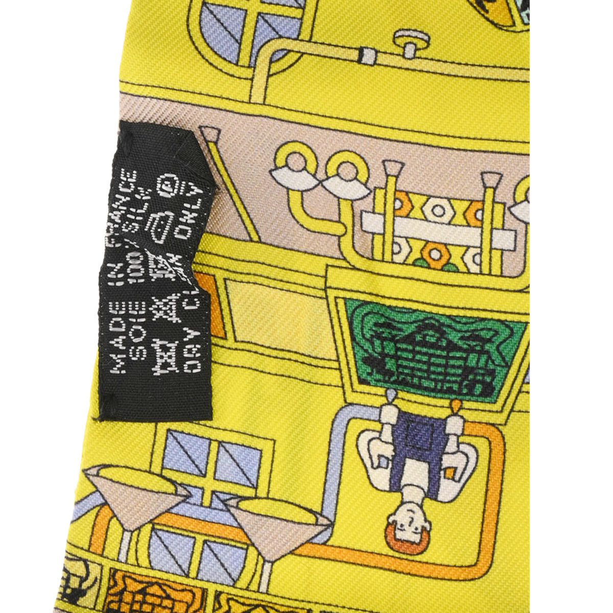 エルメスツイリー LA MAISON DES CARRES イエロー/マルチカラー