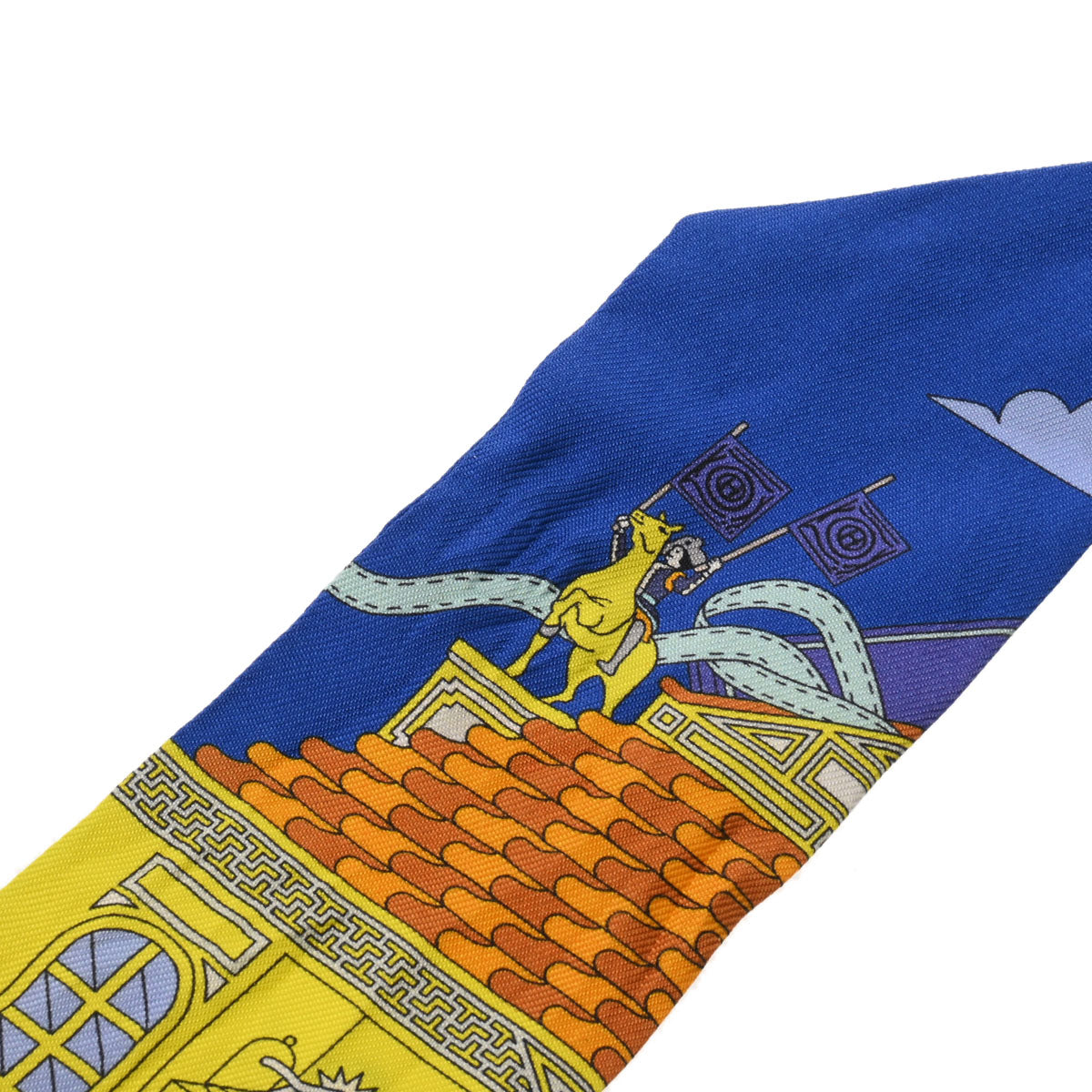 エルメスツイリー LA MAISON DES CARRES イエロー/マルチカラー