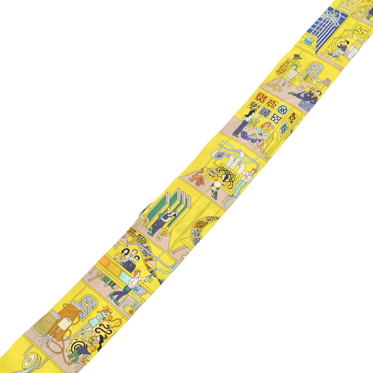 エルメスツイリー LA MAISON DES CARRES イエロー/マルチカラー