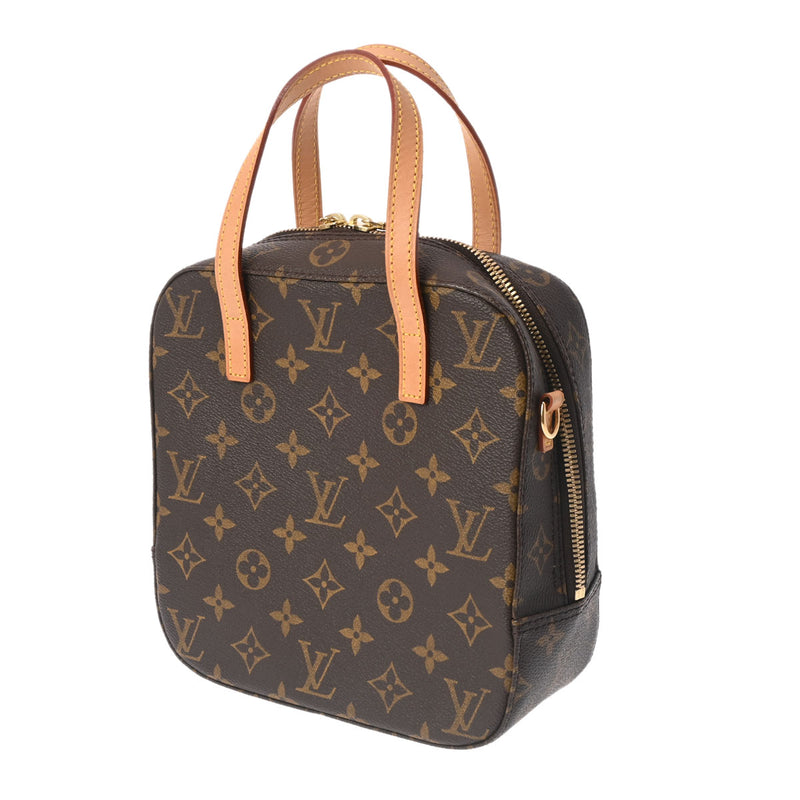 LOUIS VUITTON ルイヴィトン モノグラム スポンティーニ 2WAY ブラウン M47500 レディース モノグラムキャンバス ハンドバッグ Aランク 中古 銀蔵