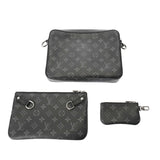 LOUIS VUITTON ルイヴィトン モノグラムエクリプス トリオメッセンジャー 黒 M69443 メンズ モノグラムキャンバス ショルダーバッグ ABランク 中古 銀蔵