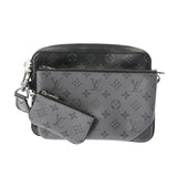 LOUIS VUITTON ルイヴィトン モノグラムエクリプス トリオメッセンジャー 黒 M69443 メンズ モノグラムキャンバス ショルダーバッグ ABランク 中古 銀蔵