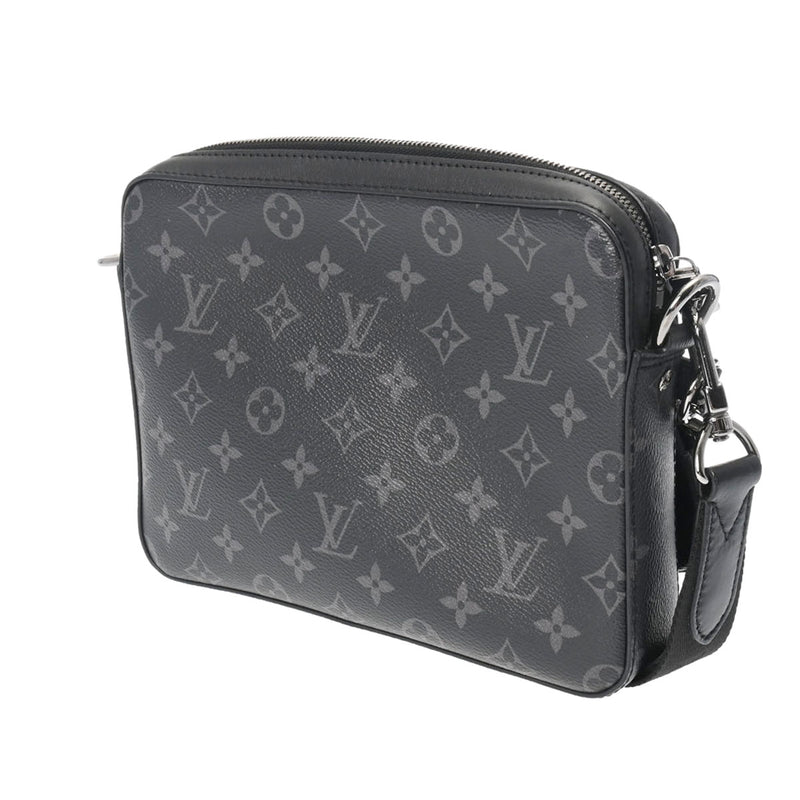 LOUIS VUITTON ルイヴィトン モノグラムエクリプス トリオメッセンジャー 黒 M69443 メンズ モノグラムキャンバス ショルダーバッグ ABランク 中古 銀蔵