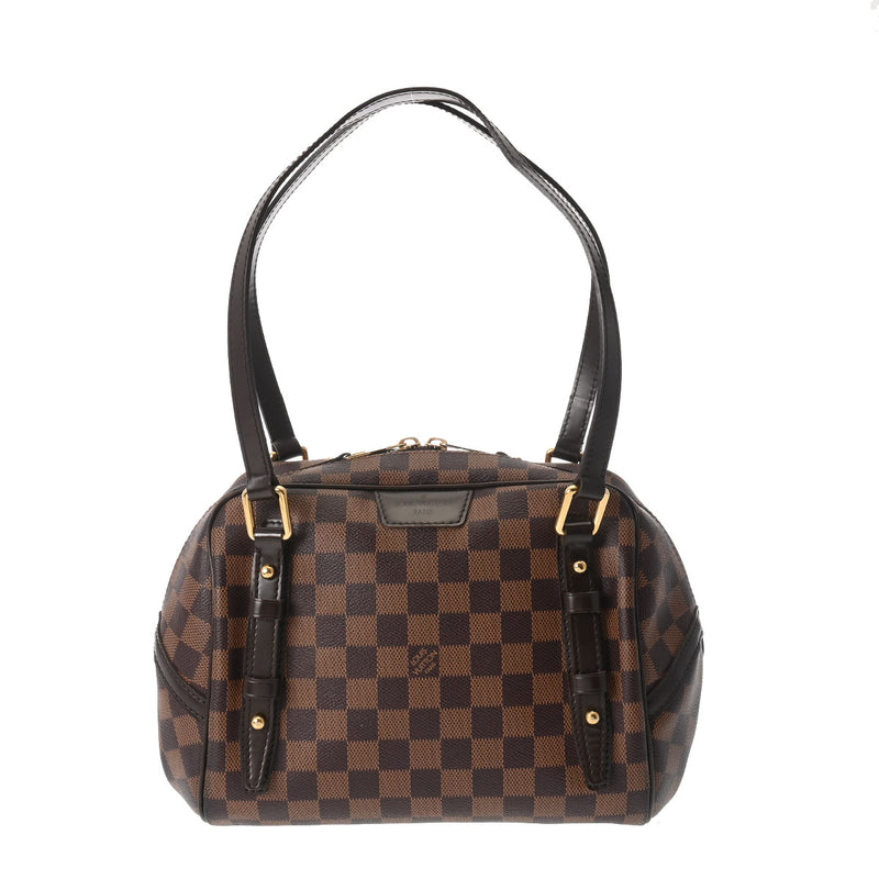 LOUIS VUITTON ルイヴィトン ダミエ リヴィントン PM ブラウン N41157 レディース ダミエキャンバス ハンドバッグ ABランク 中古 銀蔵