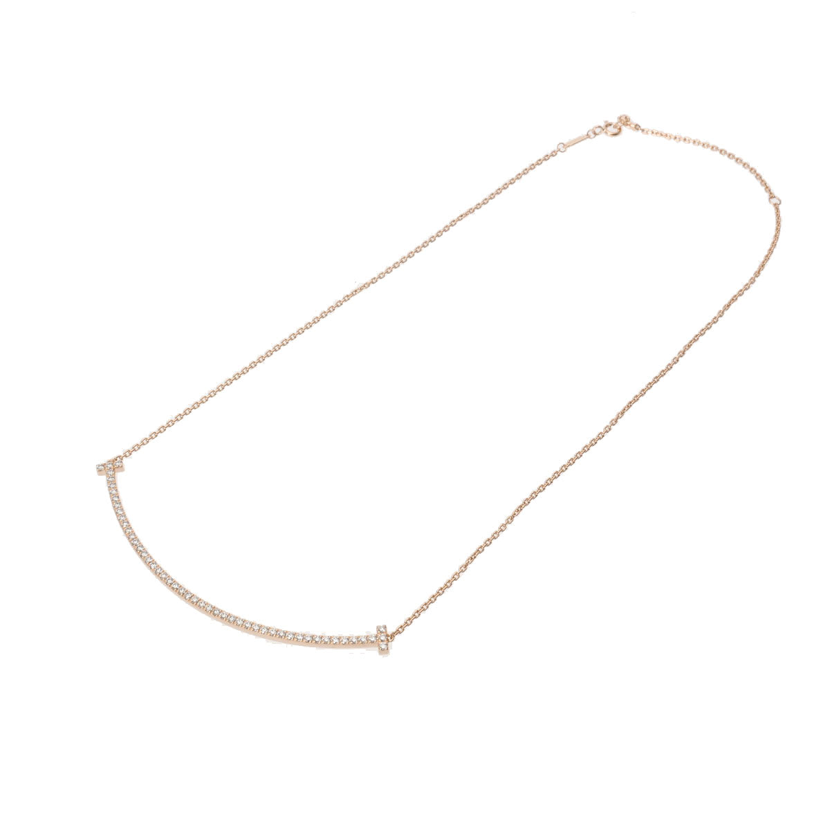 ティファニーTスマイル エクストララージ ダイヤ レディース K18ピンク