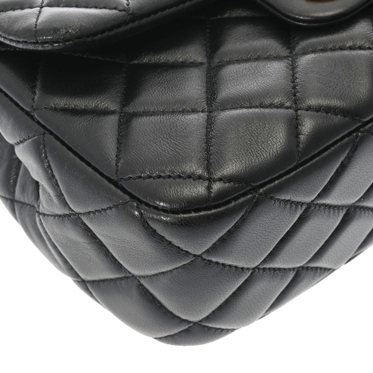 CHANEL(シャネル) ショルダーバッグ ミニマトラッセ AS3489 黒 チェーンショルダー/COCO/ハート/メタルシリアルプレートあり ラムスキン CHANEL（シャネル） ショルダーバッグ MATELASSE マトラッセ ハート