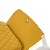 CHANEL シャネル マトラッセ トップハンドル 29 2WAY イエロー A92991 レディース キャビアスキン ハンドバッグ ABランク 中古 銀蔵