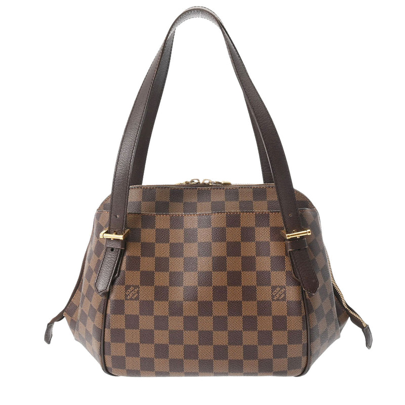 LOUIS VUITTON ルイヴィトン ダミエ べレム MM ブラウン N51174 レディース ダミエキャンバス ハンドバッグ Bランク 中古 銀蔵