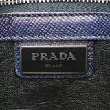 PRADA プラダ 2WAY トートバッグ ネイビー レディース サフィアーノレザー ハンドバッグ Bランク 中古 銀蔵