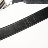 CHANEL シャネル ロゴ カメリア 黒/白 レディース レザー ショルダーバッグ Aランク 中古 銀蔵