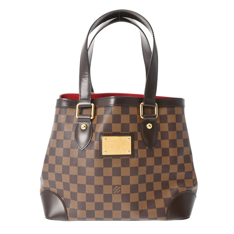 LOUIS VUITTON ルイヴィトン ダミエ ハムステッド PM ブラウン N51205 レディース ダミエキャンバス ハンドバッグ Aランク 中古 銀蔵