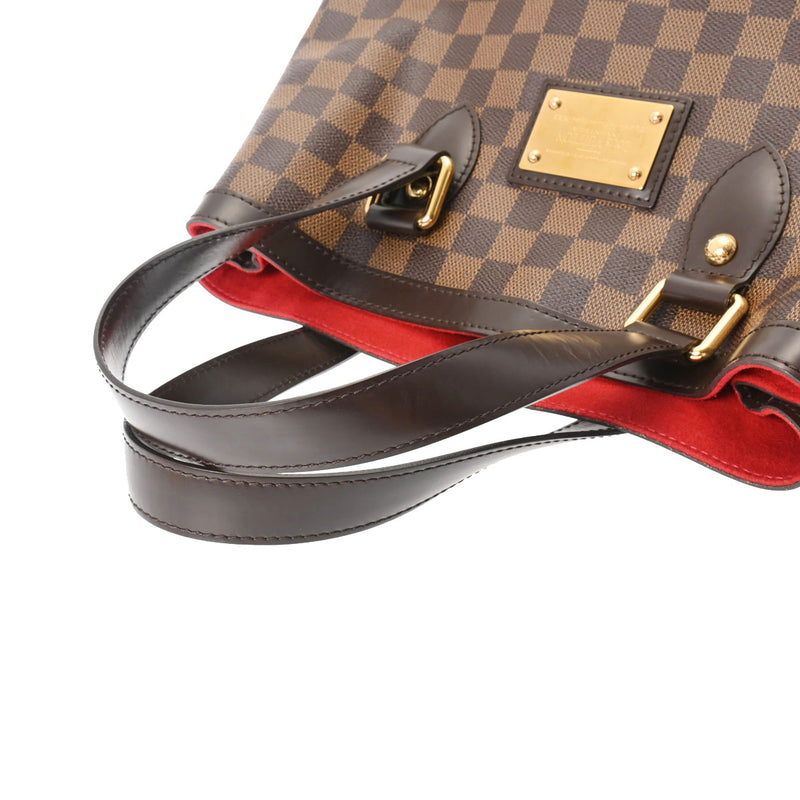 LOUIS VUITTON ルイヴィトン ダミエ ハムステッド PM ブラウン N51205 レディース ダミエキャンバス ハンドバッグ Aランク 中古 銀蔵