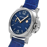 OFFICINE PANERAI オフィチーネパネライ ルミノールドゥエルナ PAM01179 メンズ SS/革 腕時計 自動巻き ブルー文字盤 未使用 銀蔵