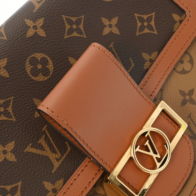 LOUIS VUITTON ルイヴィトン モノグラムリバース ドーフィーヌ MM 2WAY ブラウン M45958 レディース モノグラムキャンバス ショルダーバッグ Aランク 中古 銀蔵