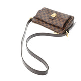 LOUIS VUITTON ルイヴィトン ダミエ ラヴェッロ GM ロングストラップ ブラウン N60006 レディース ダミエキャンバス ショルダーバッグ ABランク 中古 銀蔵