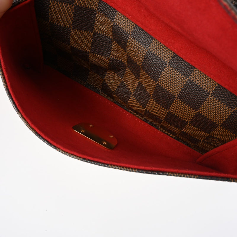 LOUIS VUITTON ルイヴィトン ダミエ ラヴェッロ GM ロングストラップ ブラウン N60006 レディース ダミエキャンバス ショルダーバッグ ABランク 中古 銀蔵