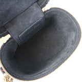 CHRISTIAN DIOR クリスチャンディオール レディディオール マイクロ バニティ ハート柄 2WAY ネイビー/レッド S09180SGA レディース レザー ハンドバッグ Aランク 中古 銀蔵