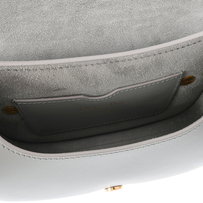 CHRISTIAN DIOR クリスチャンディオール ボビー スモールバッグ グレー ゴールド金具 M9317UMOL レディース カーフ ショルダーバッグ Aランク 中古 銀蔵