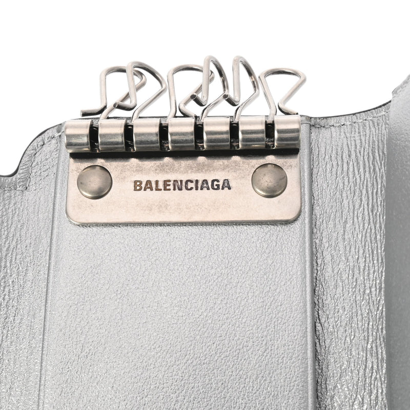 BALENCIAGA バレンシアガ 6連キーケース  黒 658345 ユニセックス レザー キーケース Aランク 中古 銀蔵