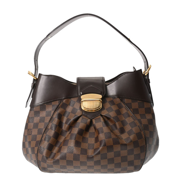 LOUIS VUITTON ルイヴィトン ダミエ システィナ MM ブラウン N41541 レディース ダミエキャンバス ショルダーバッグ ABランク 中古 銀蔵