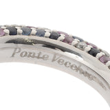 Ponte Vecchio ポンテヴェキオ エテルノ #10.5 5連エタニティ サファイア2.79ct ダイヤ0.73ct 10.5号 レディース K18ホワイトゴールド リング・指輪 Aランク 中古 銀蔵