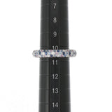 Ponte Vecchio ポンテヴェキオ エテルノ #10.5 5連エタニティ サファイア2.79ct ダイヤ0.73ct 10.5号 レディース K18ホワイトゴールド リング・指輪 Aランク 中古 銀蔵