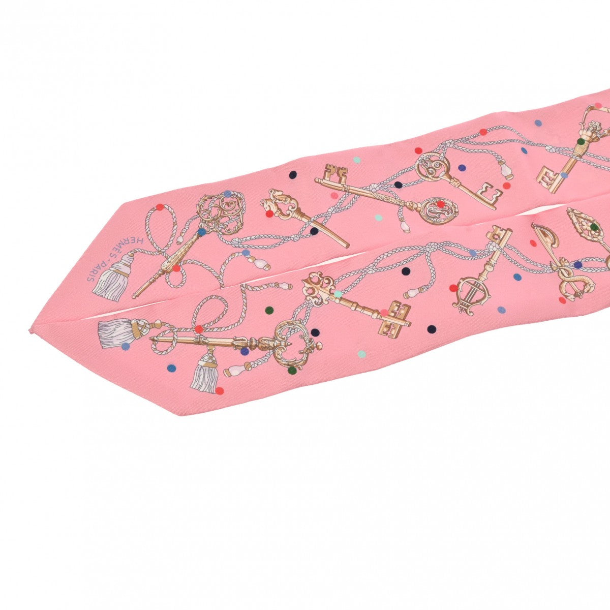 エルメスツイリー LES CLES A POIS ローズ レディース シルク100